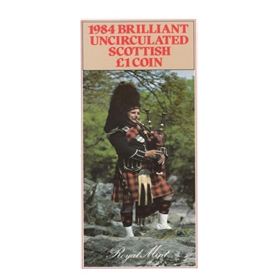1984 BU Scottish £1 Coin – Thistle - Presentation Pack